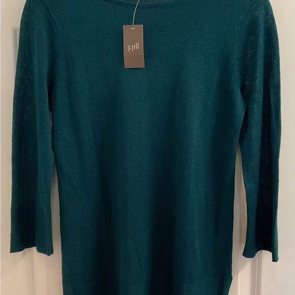 J.Jill Caroline Boat-Neck Sweater - NWT - Size XS - Pacific - Picture 4 of 12